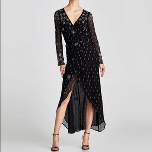 Zara Limited Edition Embroidered Jacquard Dress